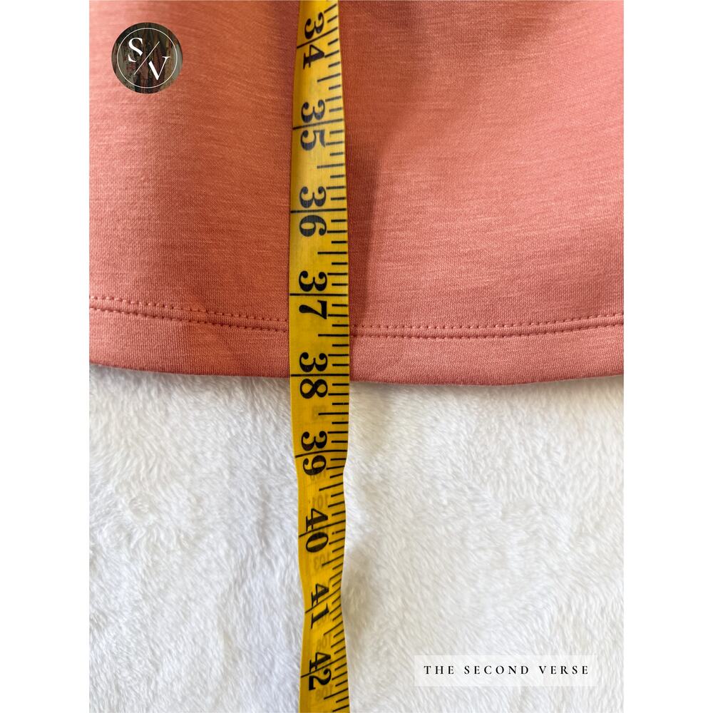 Lucky & Coco Sleeveless Dress Coral Peach Side Tie Casual Workwear Size XL - Picture 8 of 9